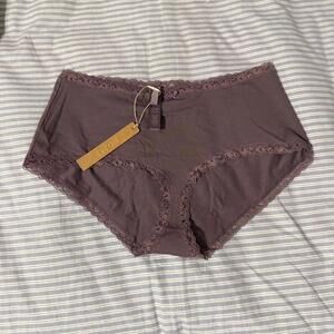 Skims Lightweight stretch cotton lace boy shorts [COPY]